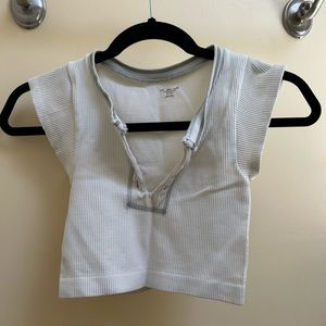White Urban Outfitters Out From Under Go For Gold Seamless Top